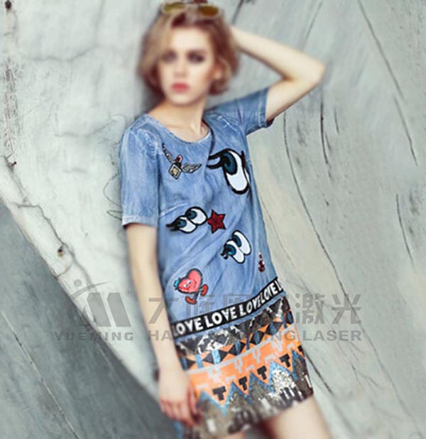 牛仔布雕花机，，，，，，，画出牛仔新魅力