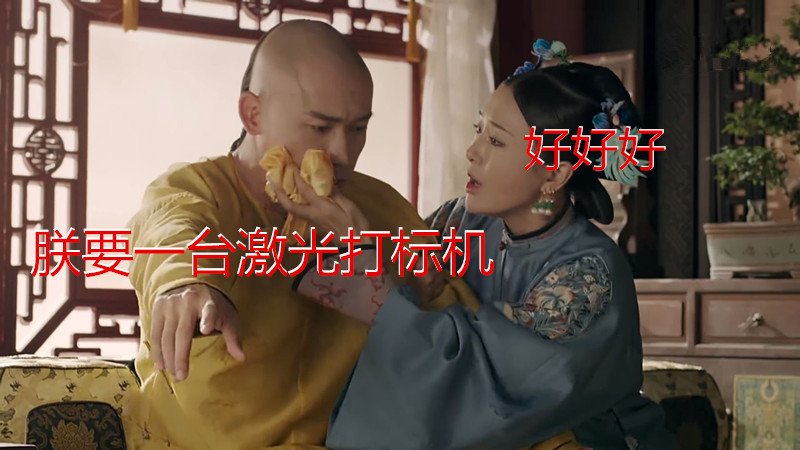 爆款可复制，，，CO2激光打标机复刻延禧攻略“步步生莲”