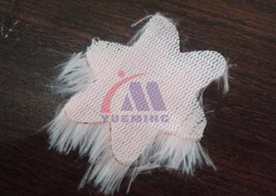 毛绒布料激光切割样品